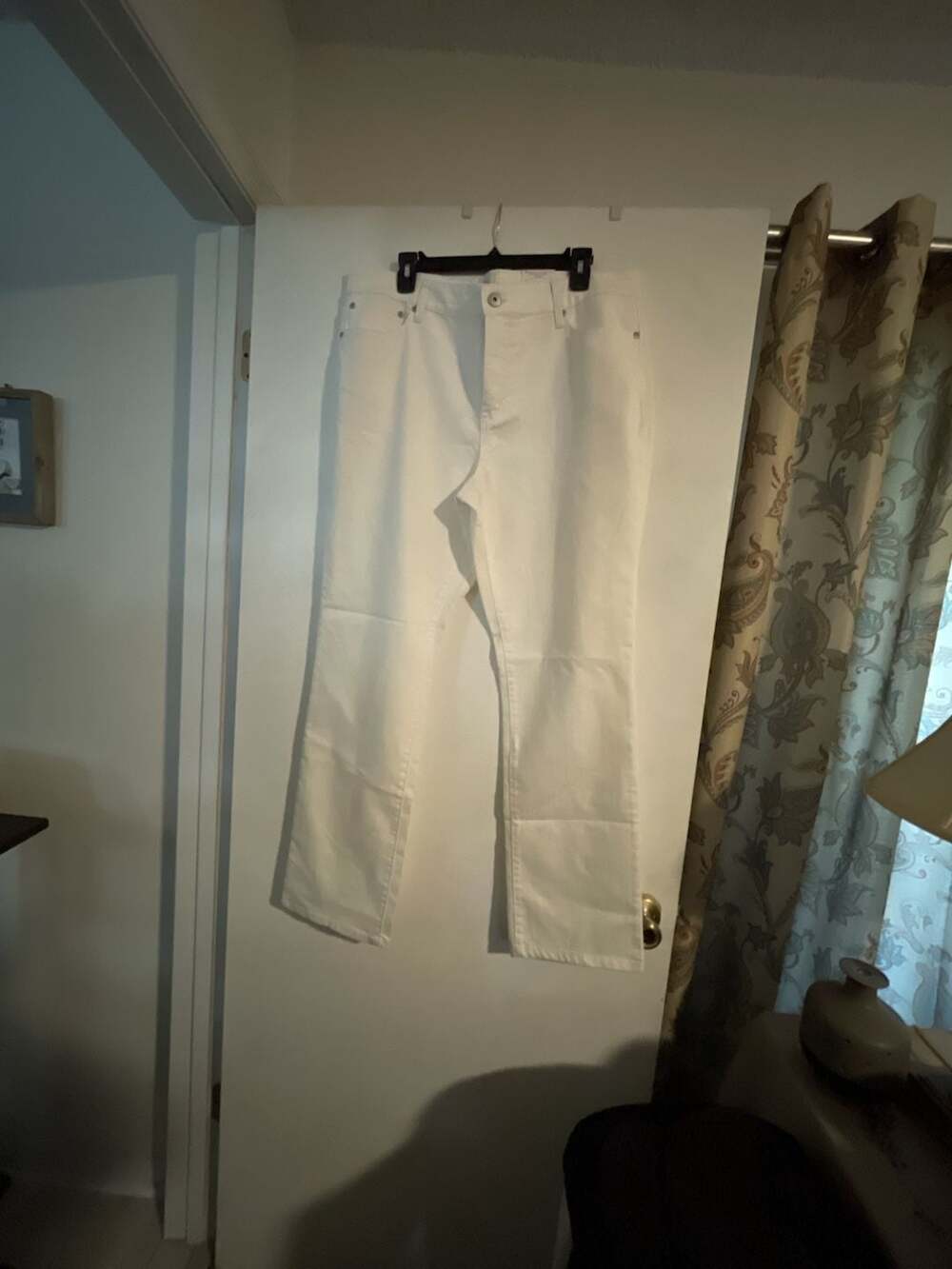 St. John's Bay Women's Straight Leg White Jeans